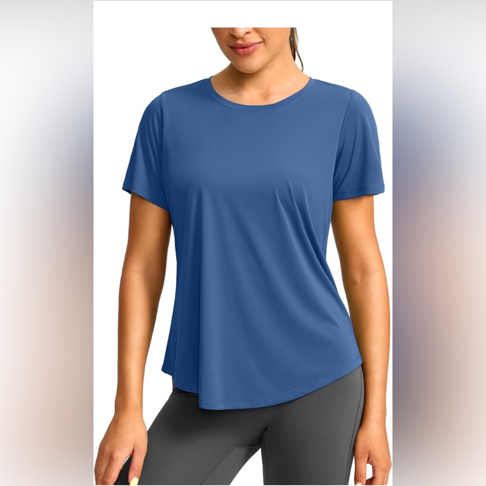 Gradual Short Sleeve Workout Shirt UPF 50+ Quick Dry Top Size L